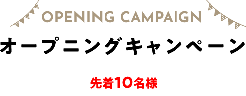 オープニングキャンペーン